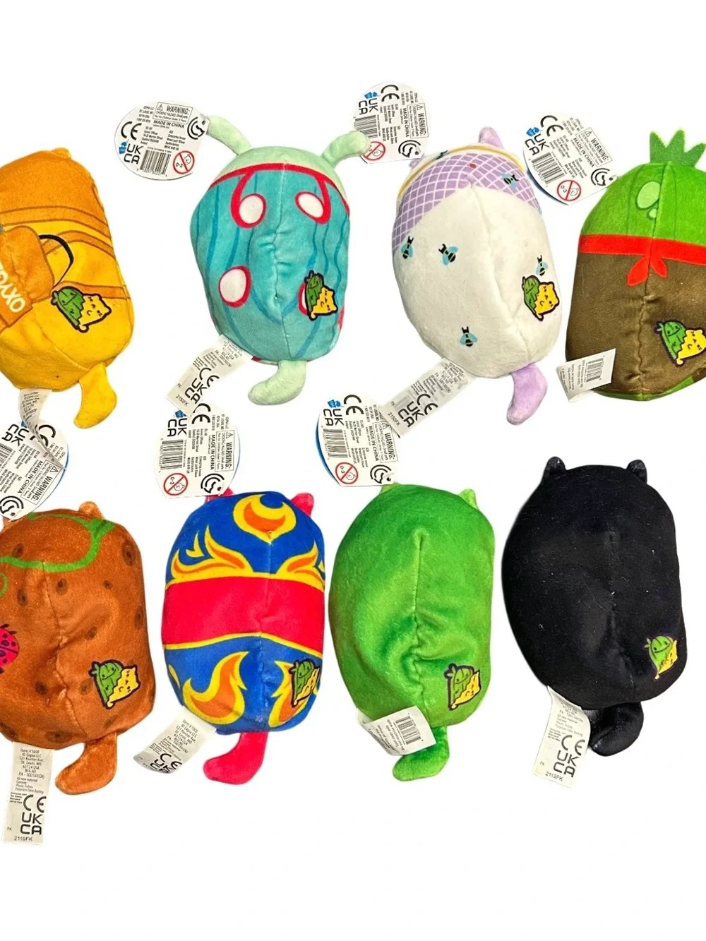 Cats Vs Pickles Bean Bag 4” Plush Toy Set Of 8 Unboxed Mystery Collectibles